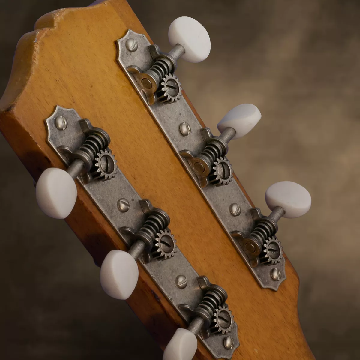 Clavijas Golden Age de restauración para guitarra con pala maciza y base con Scallop-end Clavijas Golden Age de restauración para guitarra con pala maciza y base con Scallop-end