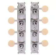 Los clavijeros restauradores Golden Age para mandolina estilo A, níquel brillante y pomos de crema