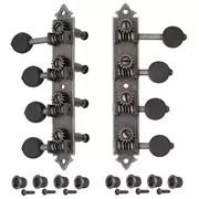 Afinadores de mandolina estilo F Golden Age clavijeros, níquel relic con perillas negras