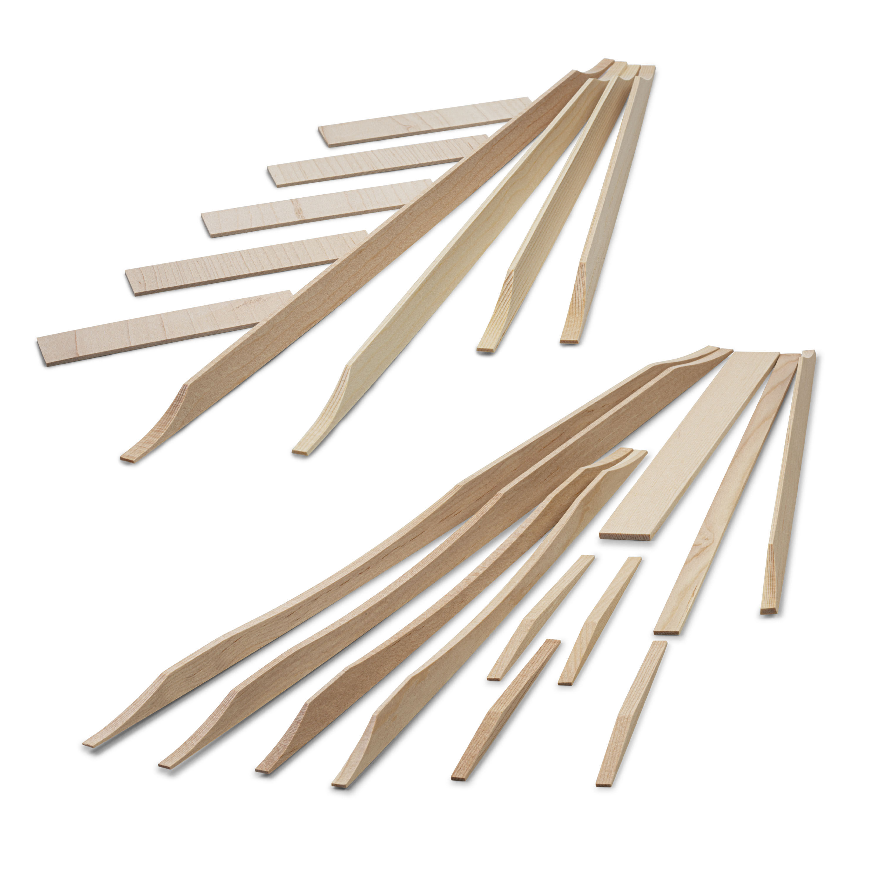 Juego completo de brazas con forma de costilla perfilada para guitarra J-45