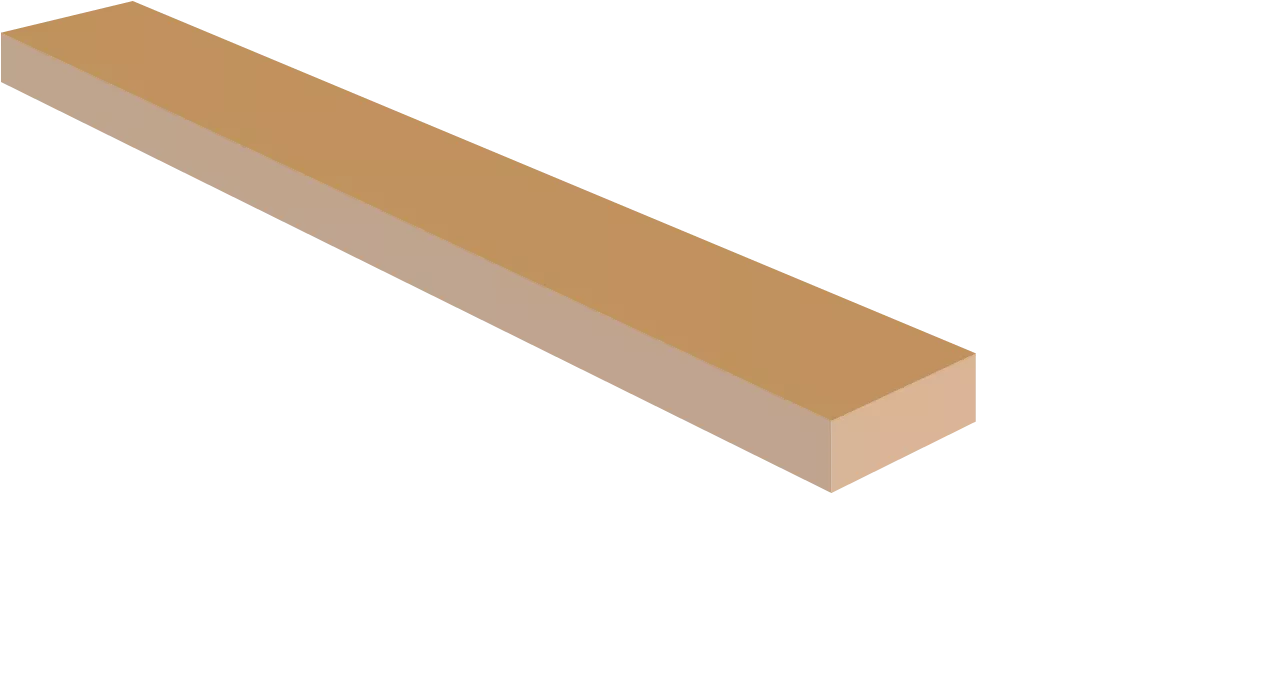 Cuello de guitarra de arce en blanco, AAA, 1" x 3" x 24"