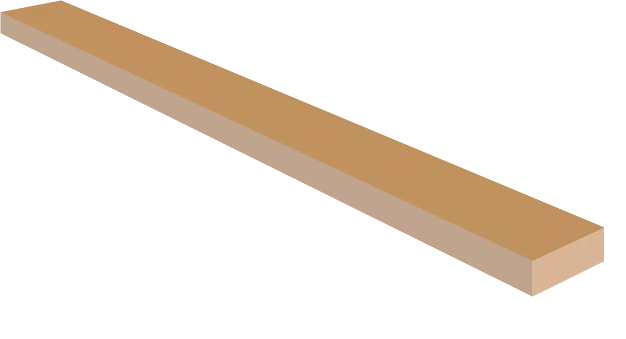 Cuello de guitarra de arce en blanco, AAA, 1" x 3" x 36"