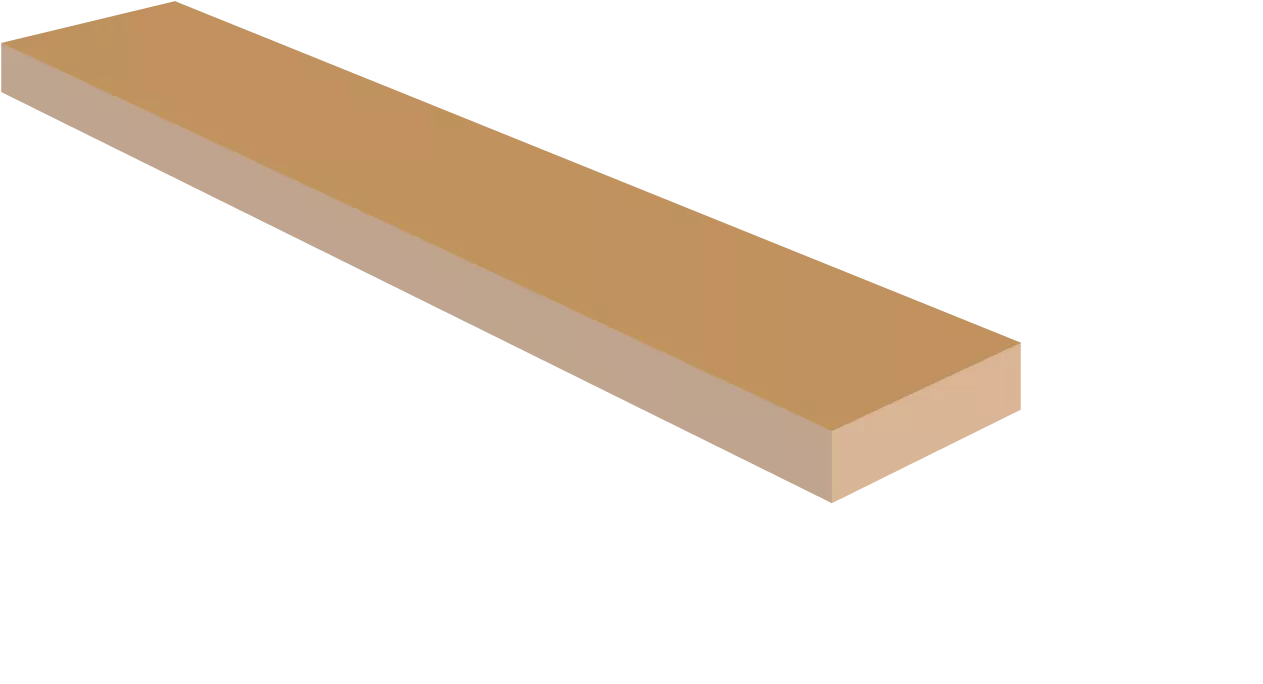 Cuello de guitarra de arce en blanco, AAA, 1" x 4" x 24"