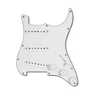 Pickguards precableados Golden Age, blanco / negro / blanco