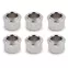 Casquillo de sintonizador de conversión de 3/8", redondo, níquel, juego de 6 Casquillo de sintonizador de conversión de 3/8", redondo, níquel, juego de 6