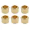 Casquillo de sintonizador de conversión de 3/8", redondo, dorado, juego de 6 Casquillo de sintonizador de conversión de 3/8", redondo, dorado, juego de 6