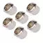 Casquillos de sintonizador de estilo vintage, Hex tapered, níquel, juego de 6 Casquillos de sintonizador de estilo vintage, Hex tapered, níquel, juego de 6