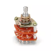 Interruptores giratorios, 6 posiciones, 4 polos