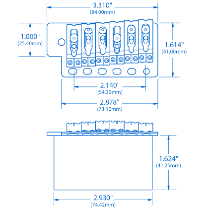 Tremolo vintage VSVG de Wilkinson/Gotoh
