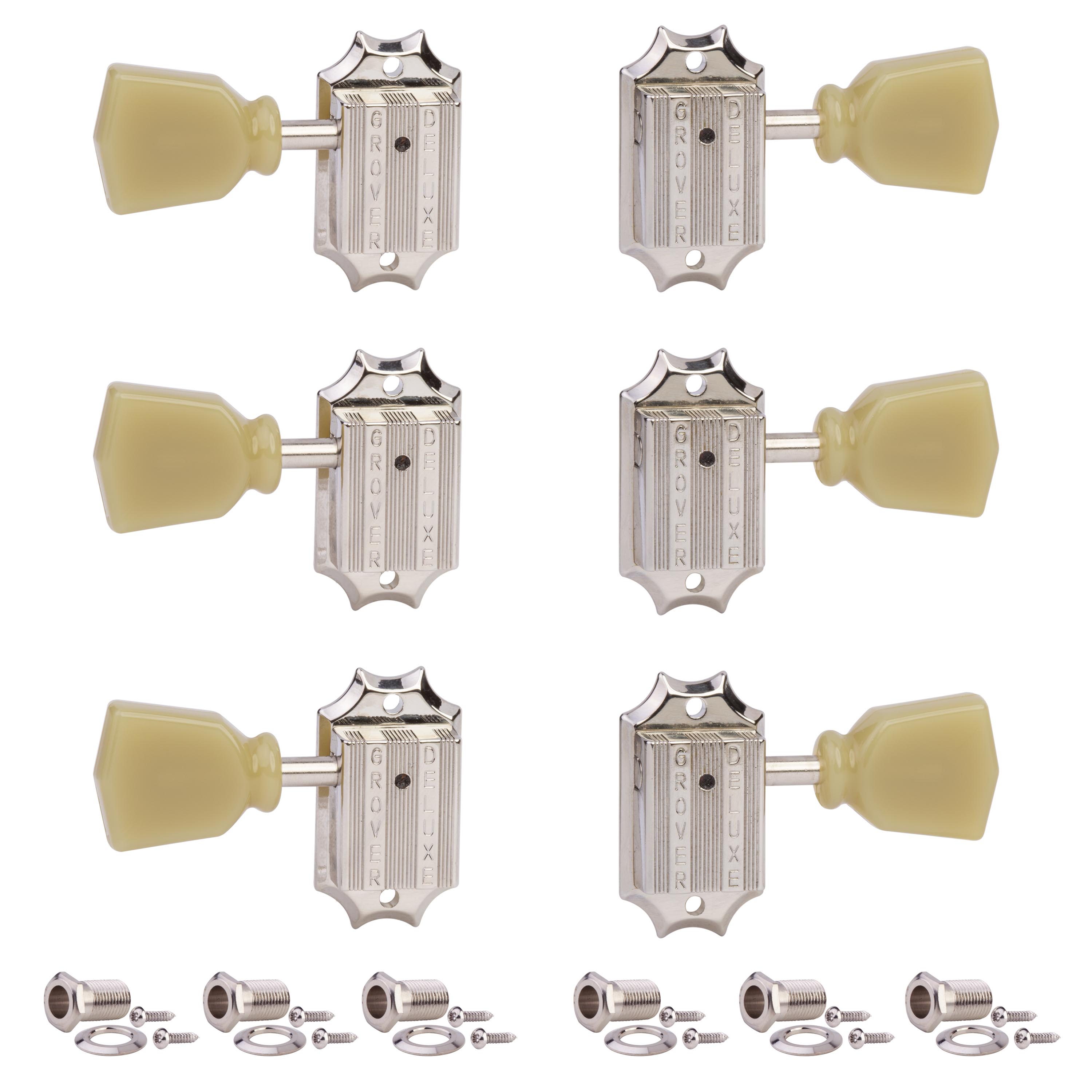 Grover Vintage (135 Series) 3+3 Tuners, Nickel