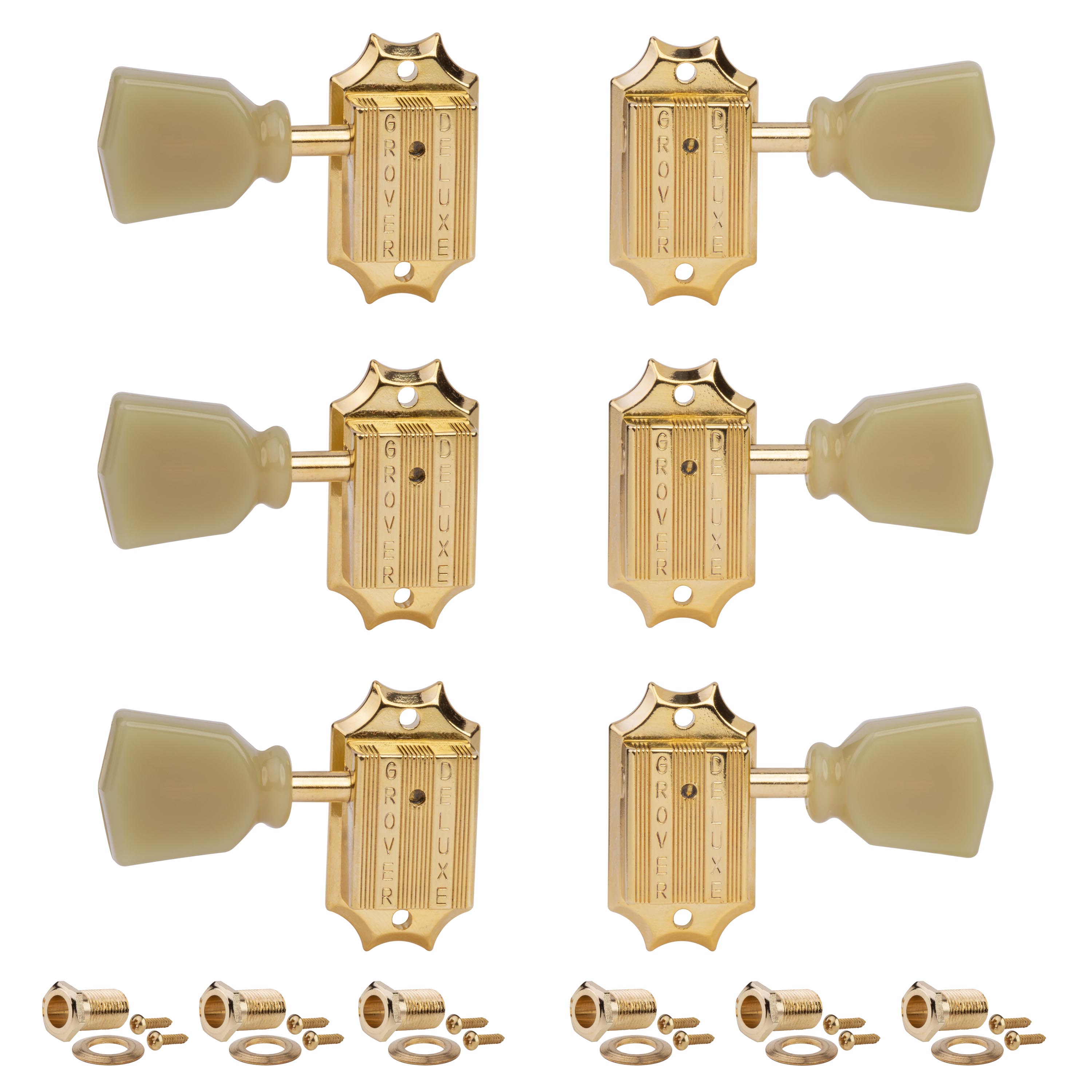 Grover Vintage (135 Series) 3+3 Tuners, Gold