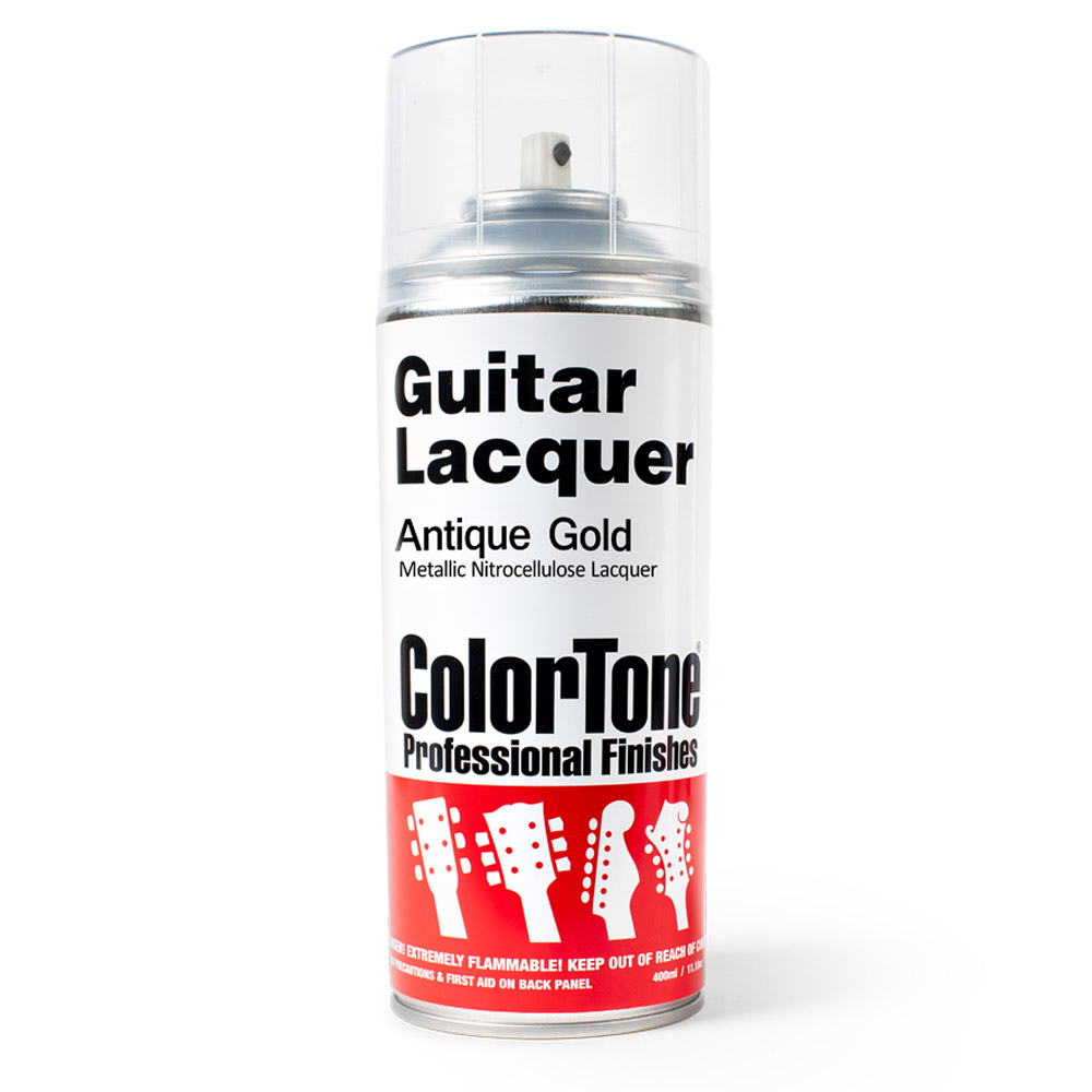 Laca en aerosol ColorTone para guitarra, Antique Gold