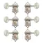 Sintonizadores de guitarra Waverly con perillas de perla para Pala Maciza s, níquel, 3L/3R Sintonizadores de guitarra Waverly con perillas de perla para Pala Maciza s, níquel, 3L/3R
