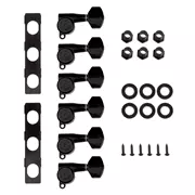 Engranaje cerrado Hipshot Grip-Lock, kit de actualización de clavijero de 6-In-Line, negro, escalonado