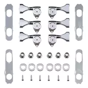 Juego de kit de actualización de clavijero Hipshot Grip-Lock Open Gear 3+3 , cromado