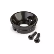Soporte de conector placa electrosocket para jack, negro