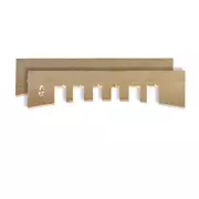 Plaquitas de prensa Fret con muesca, 6