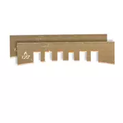 Plaquitas de prensa Fret con muesca, 7,25