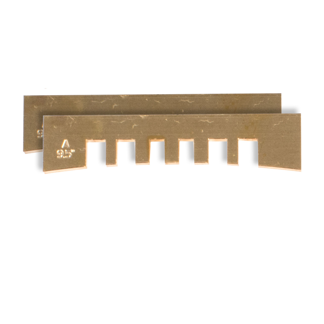 Plaquitas de prensa Fret con muesca, 9,5