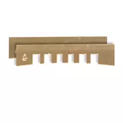 Plaquitas de prensa Fret con muesca, 10