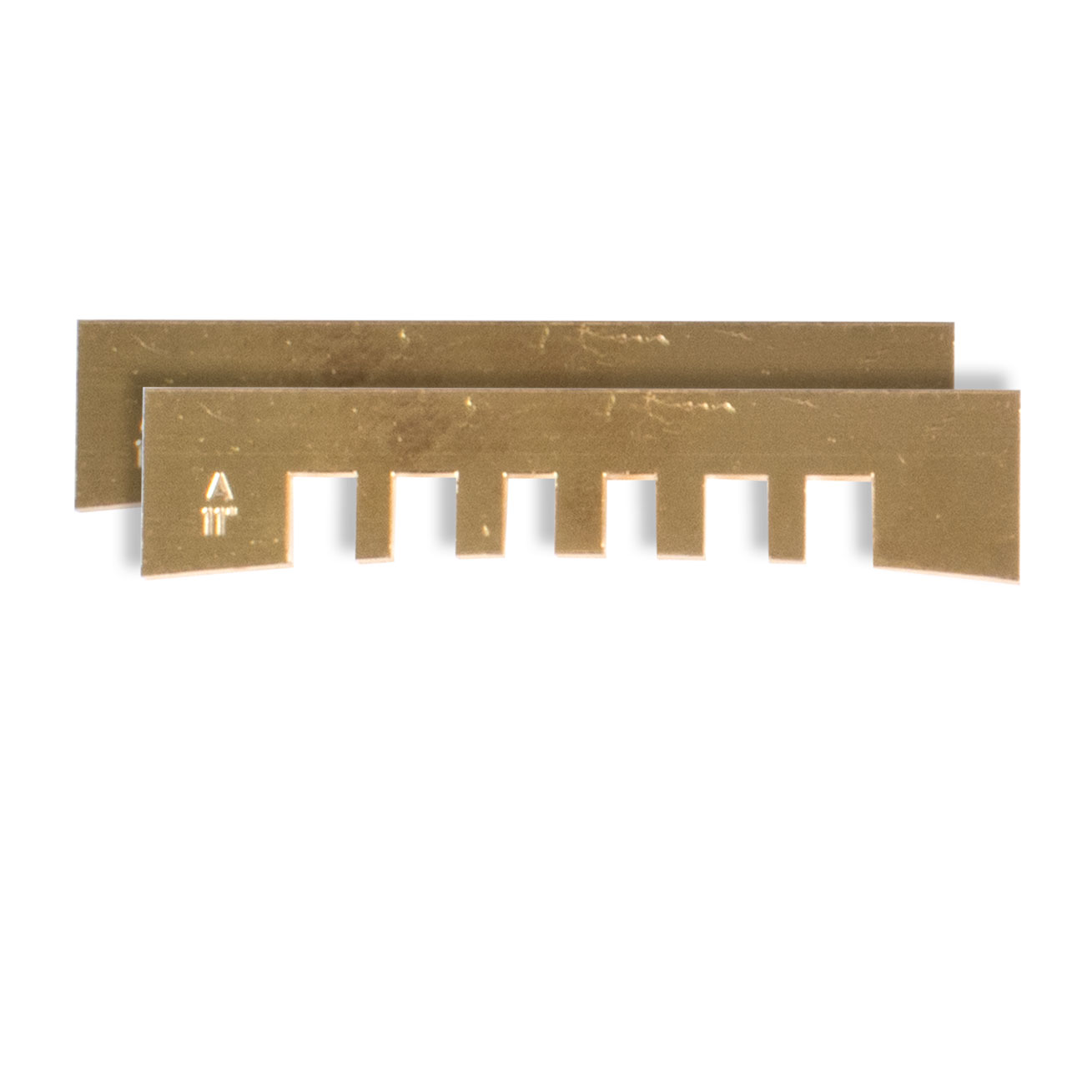 Plaquitas de prensa Fret con muesca, 11