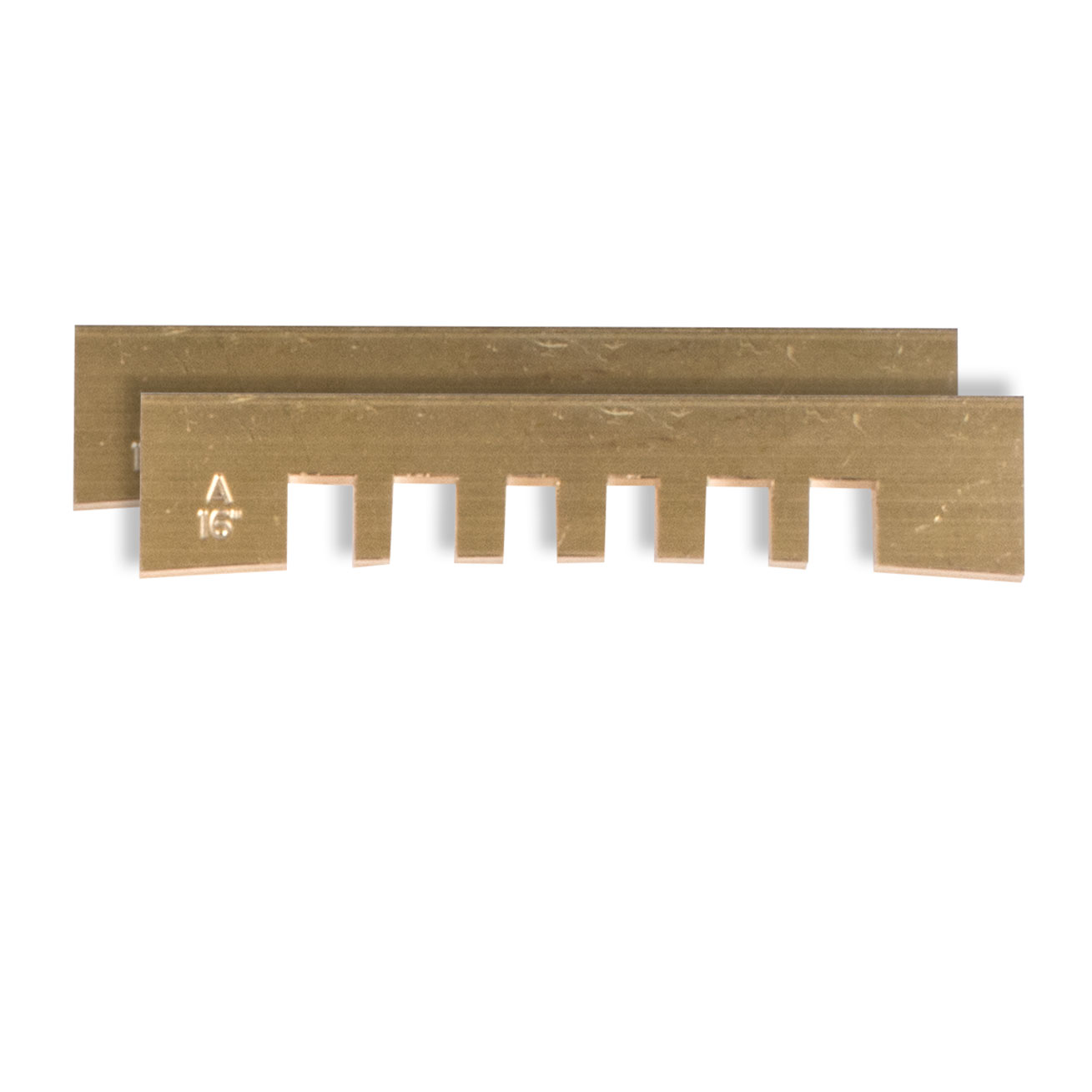 Plaquitas de prensa Fret con muesca, 16