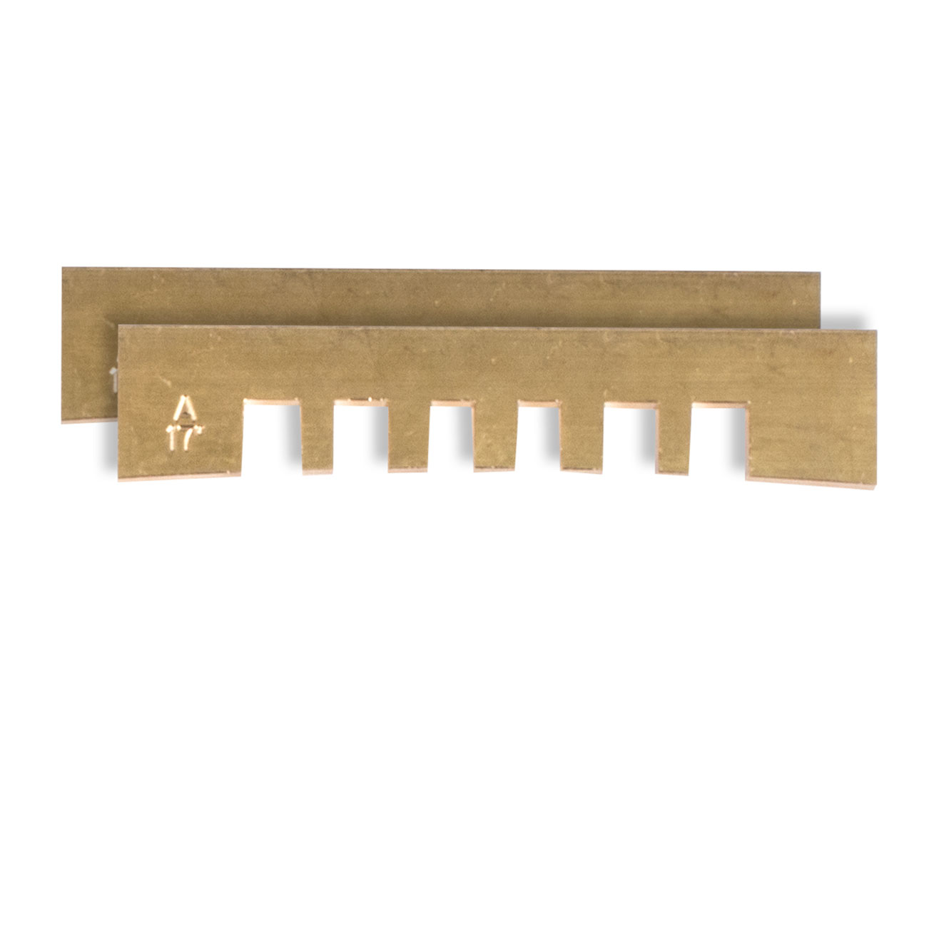 Plaquitas de prensa Fret con muesca, 17