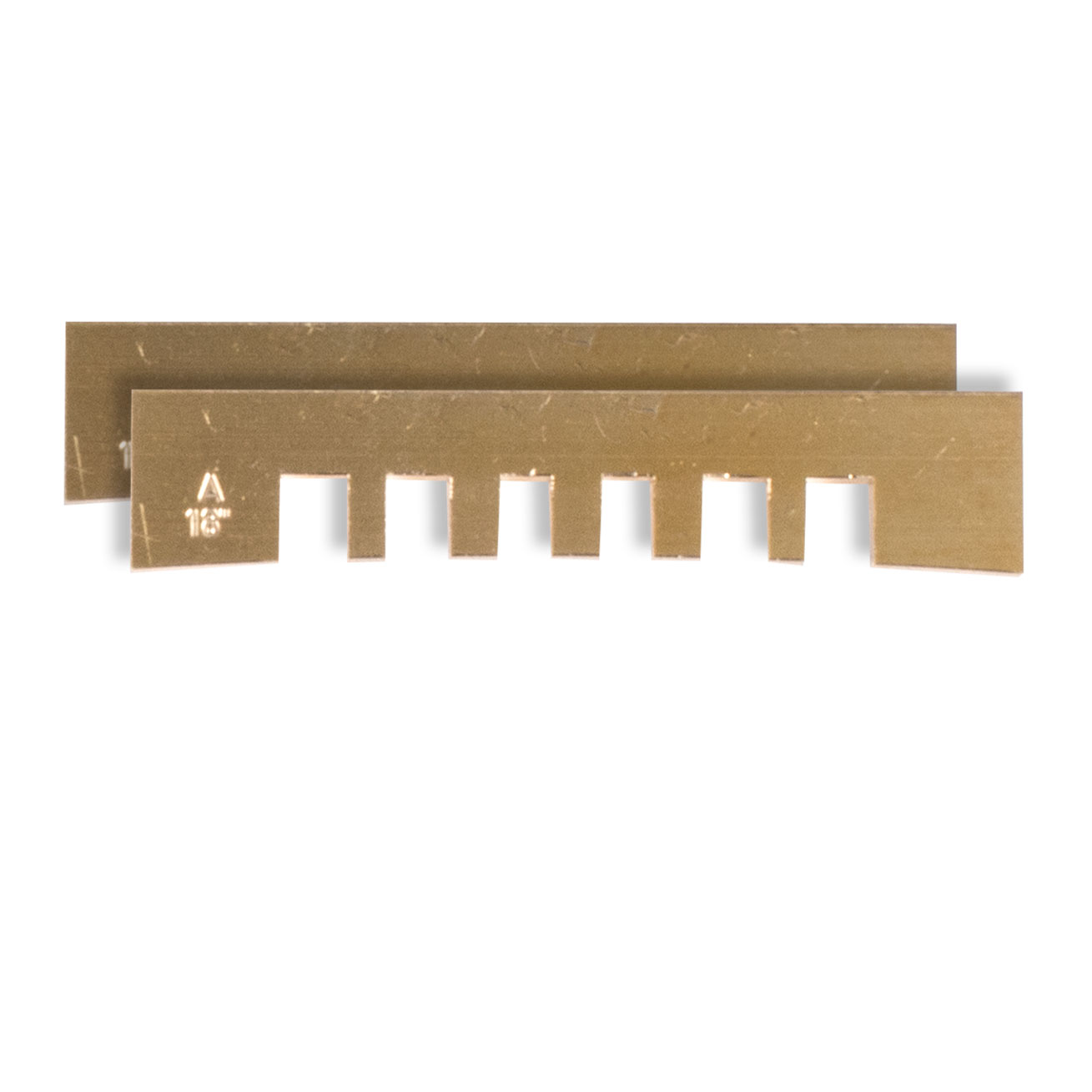 Plaquitas de prensa Fret con muesca, 18