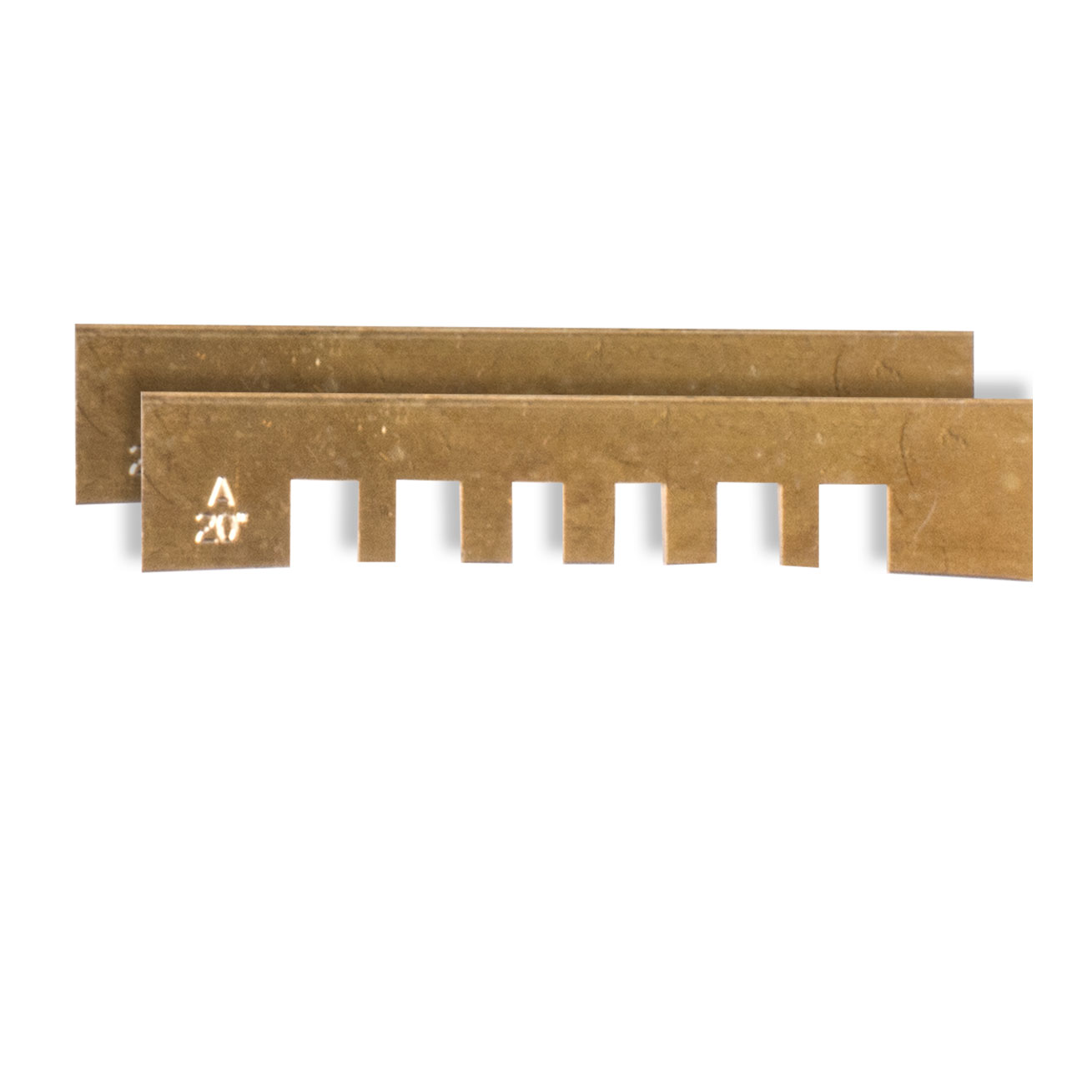 Plaquitas de prensa Fret con muesca, 20