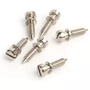 Tornillos de silleta para puente original ABR-1 Tune-o-matic, níquel, juego de 6