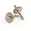 Postes/ruedas para puente original ABR-1 Tune-o-matic, níquel, juego de 2 Postes/ruedas para puente original ABR-1 Tune-o-matic, níquel, juego de 2