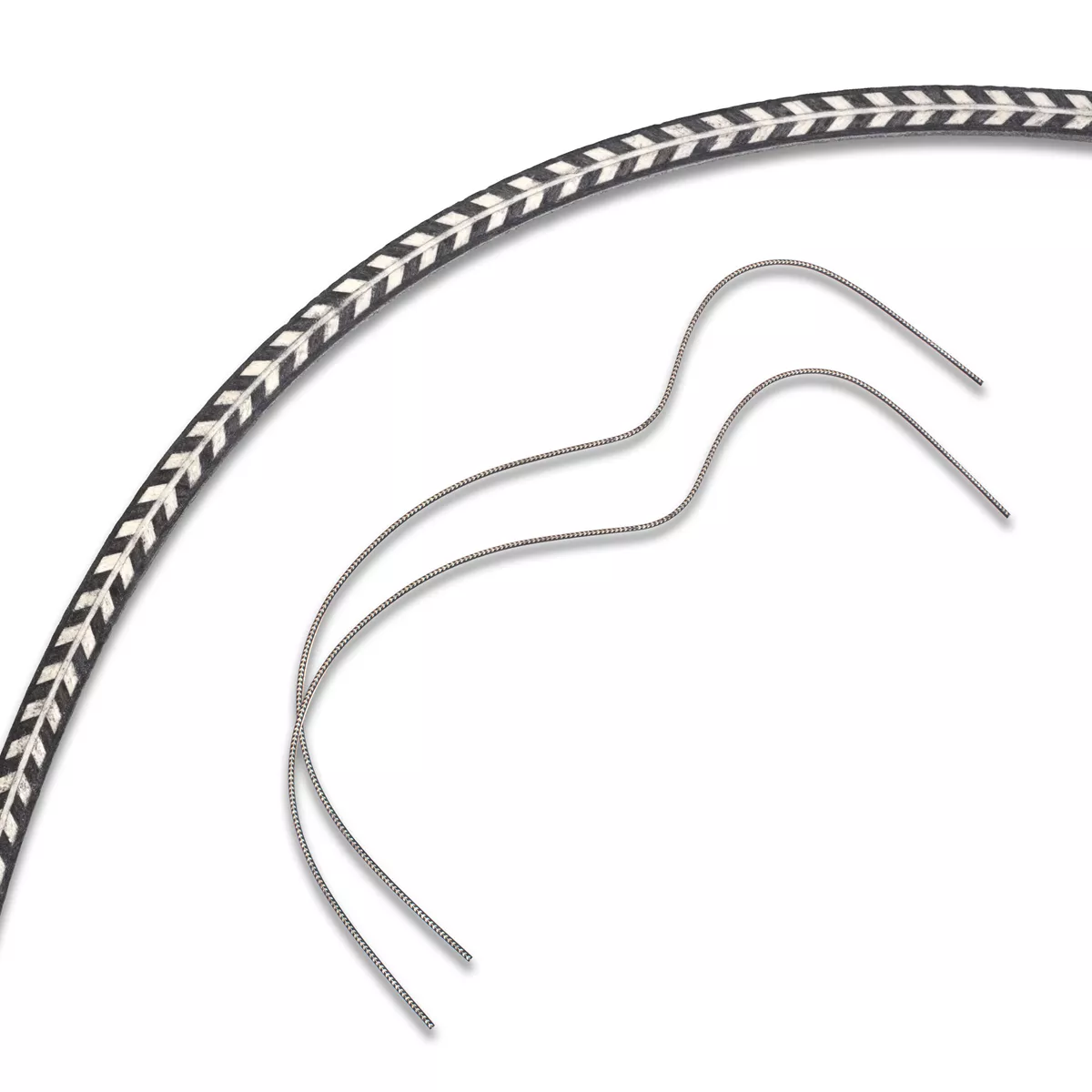 Purfling Herringbone doblado, juego de 2 Purfling Herringbone doblado, juego de 2