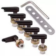 Pines de alimentación 2,0, negro cromado