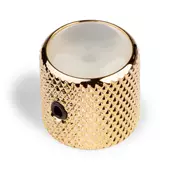 Perla con botón dome, dorado