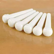 Pasadores de puente Waverly de ivoroide, sin ranurar, sin puntos, juego de 6