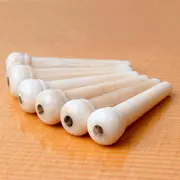 Pasadores de puente óseo Waverly con incrustación de abalone, sin ranurar, juego de 6