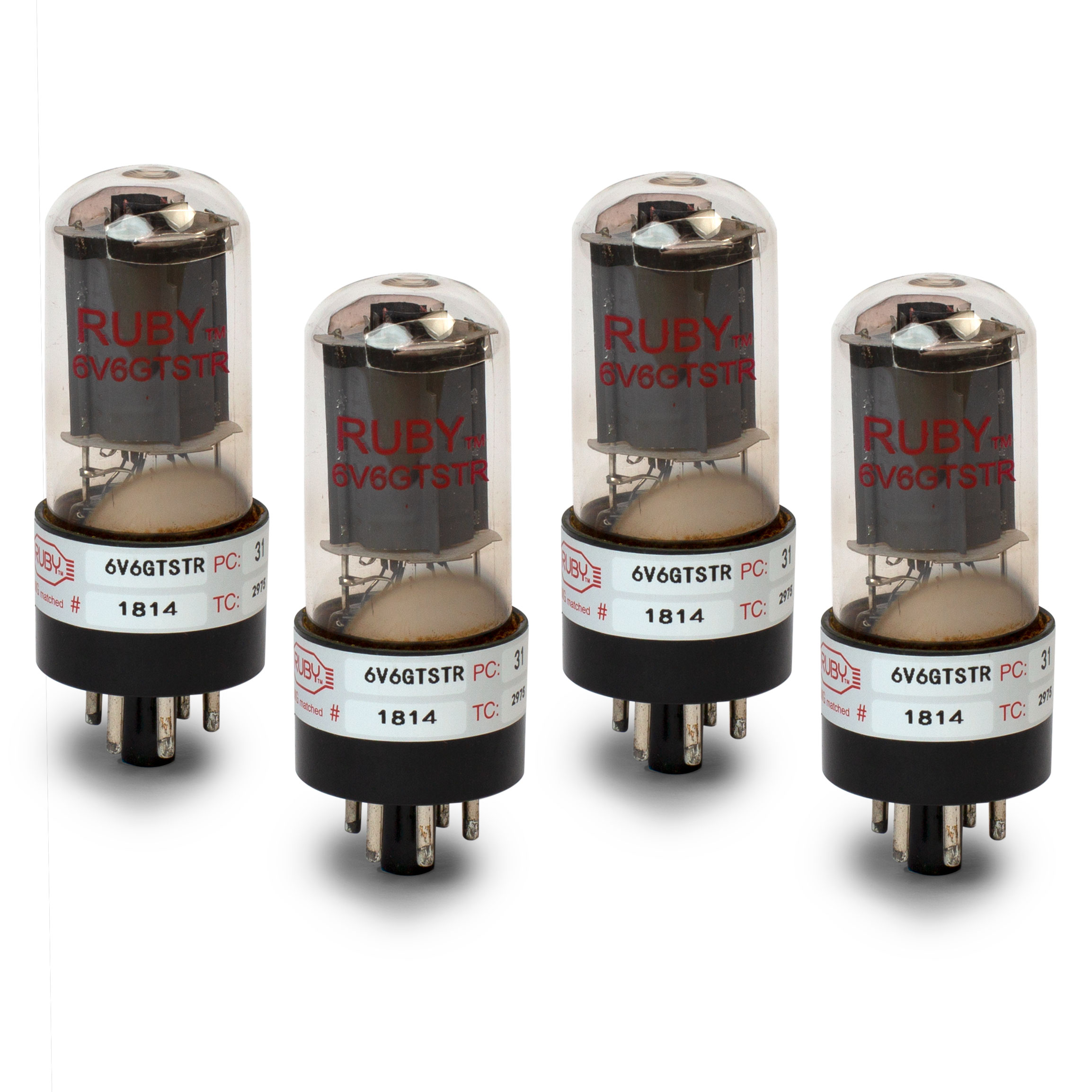 Tubos Ruby 6V6GTSTR , válvula de potencia, cuádruple coincidente