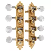 Los clavijeros Waverly de mandolina estilo A con perlas, dorado satinado