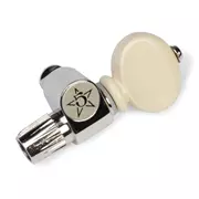 Quinta cuerda Five-Star con banjo, perilla cremosa sobre níquel