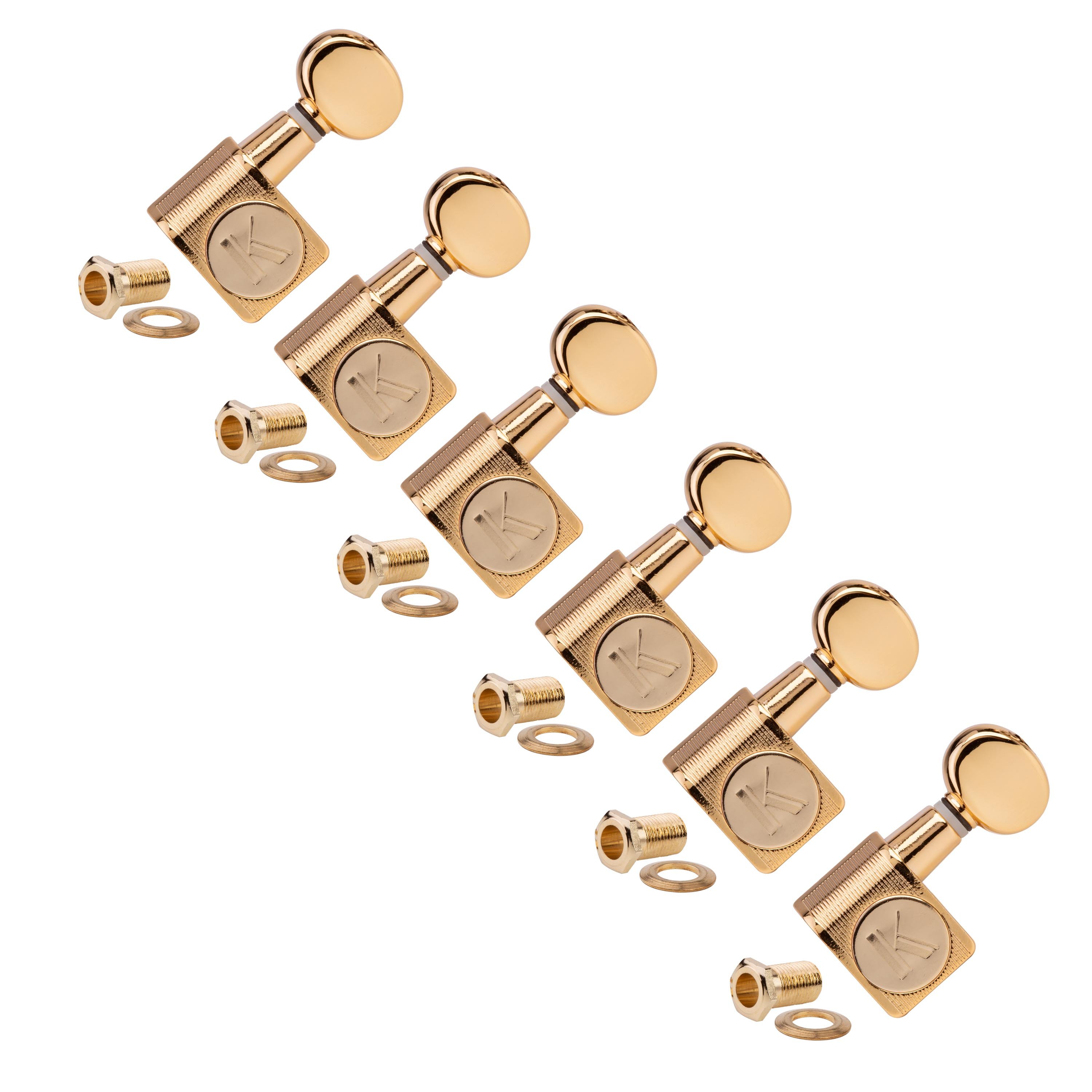 Kluson 6-In-Line Diecast 2-Pin clavijeros para guitarras de guardabarros