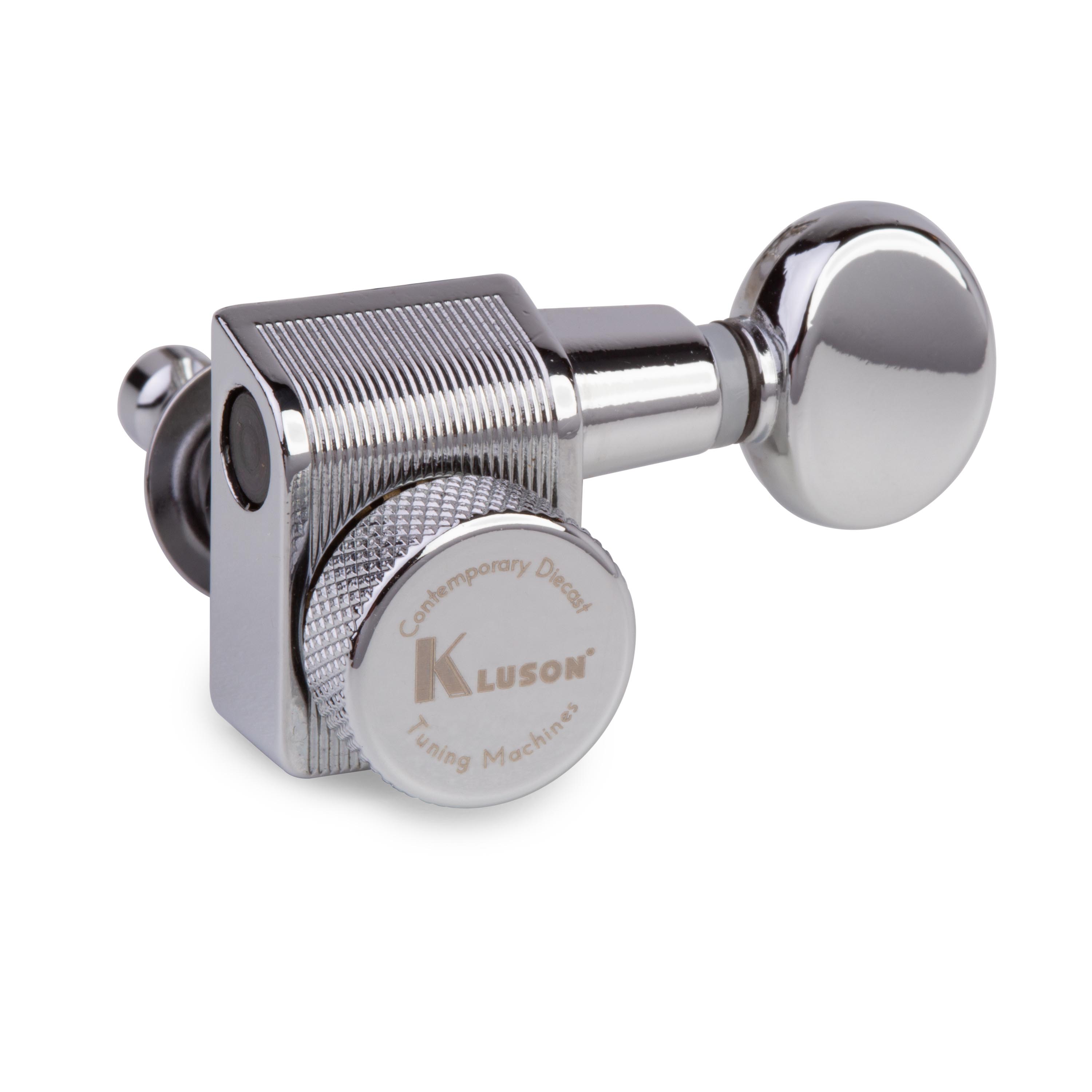 Kluson 6-In-Line clavijeros 2-Pin con bloqueo para guitarras de guardabarros Kluson 6-In-Line clavijeros 2-Pin con bloqueo para guitarras de guardabarros