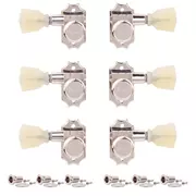 Kluson 3+3 serie Revolution con seguro, clavijeros de montaje en G, níquel