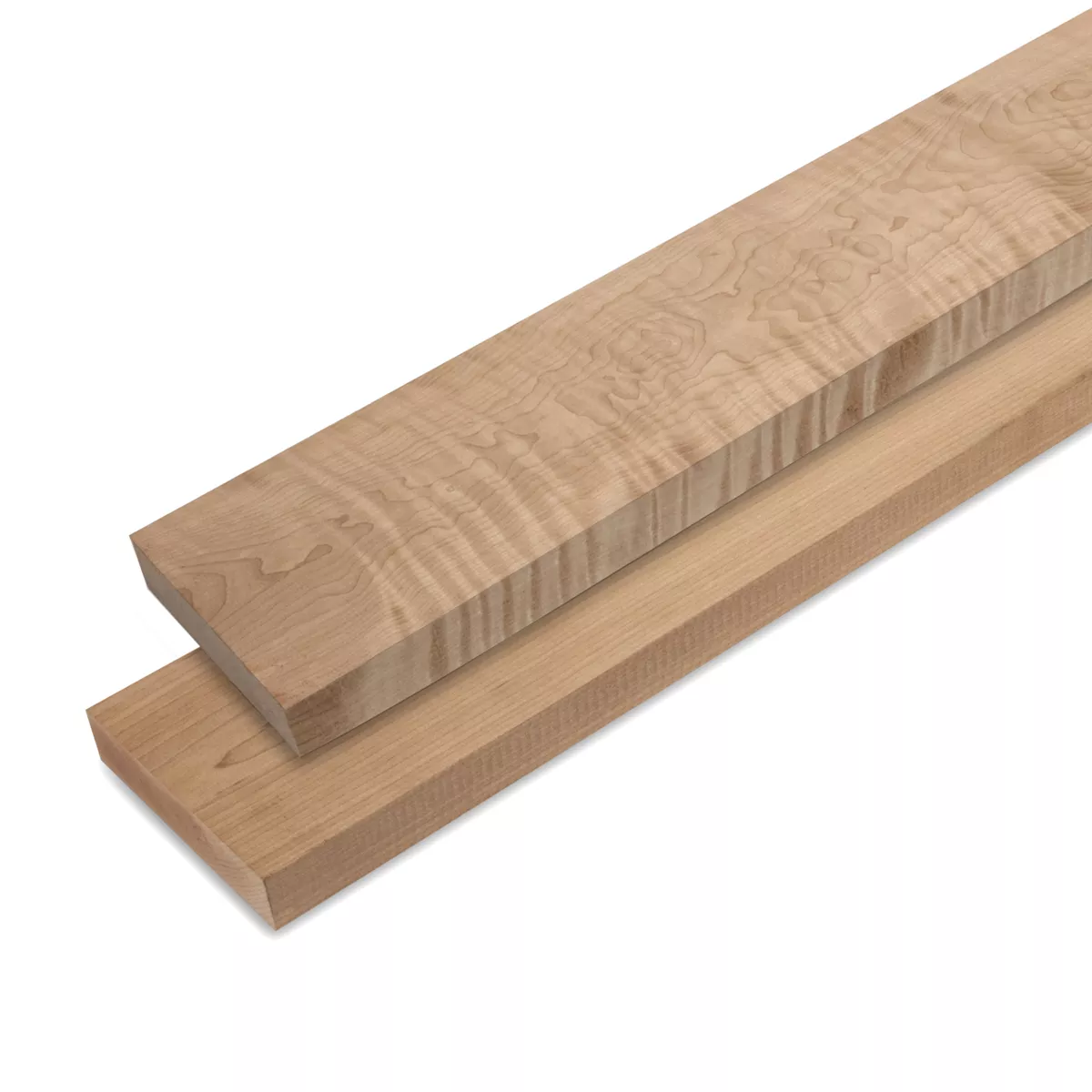 Cuello de bajo de arce torrefied en blanco Cuello de bajo de arce torrefied en blanco