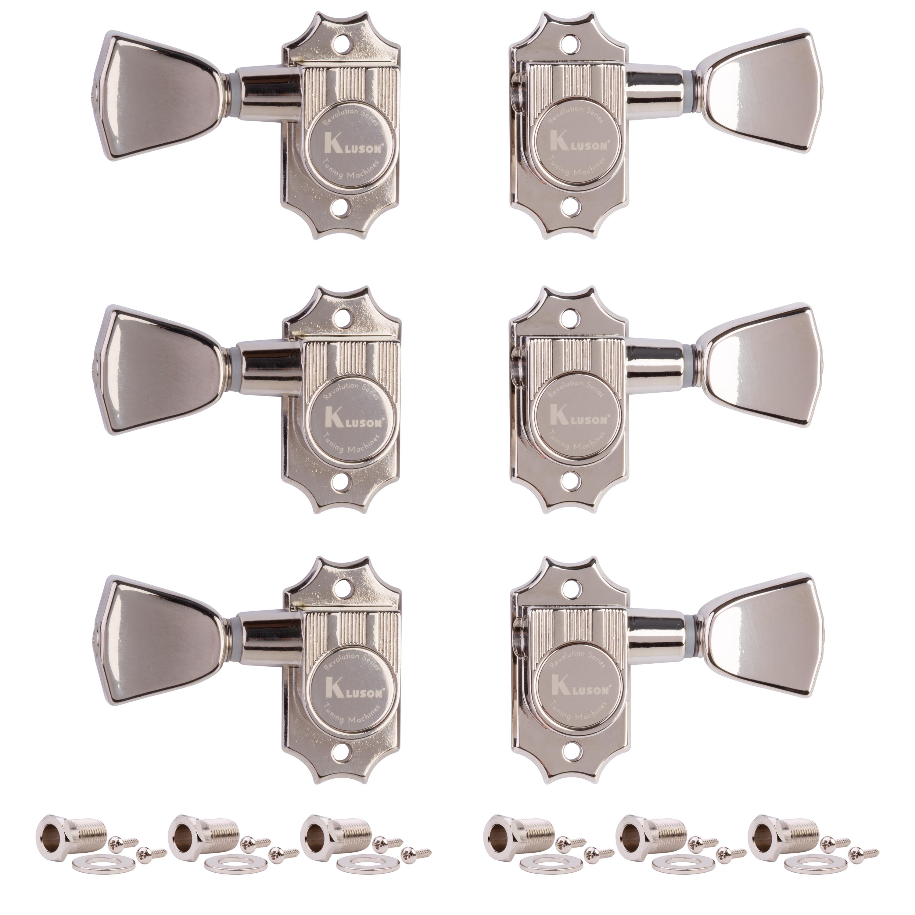 Clavijas de afinación Kluson 3+3, Serie Revolution G-Mount