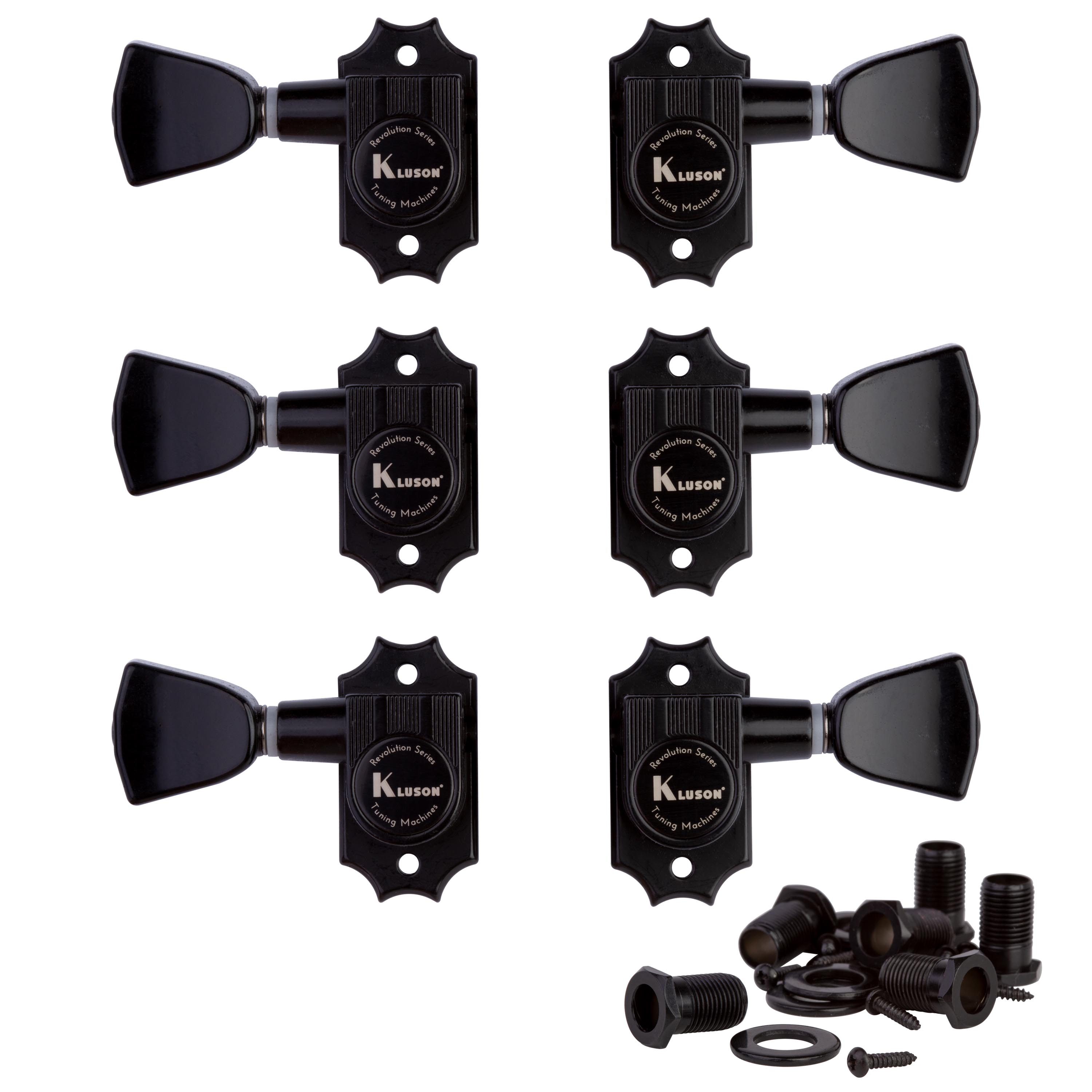 Clavijas de afinación Kluson 3+3, Serie Revolution G-Mount
