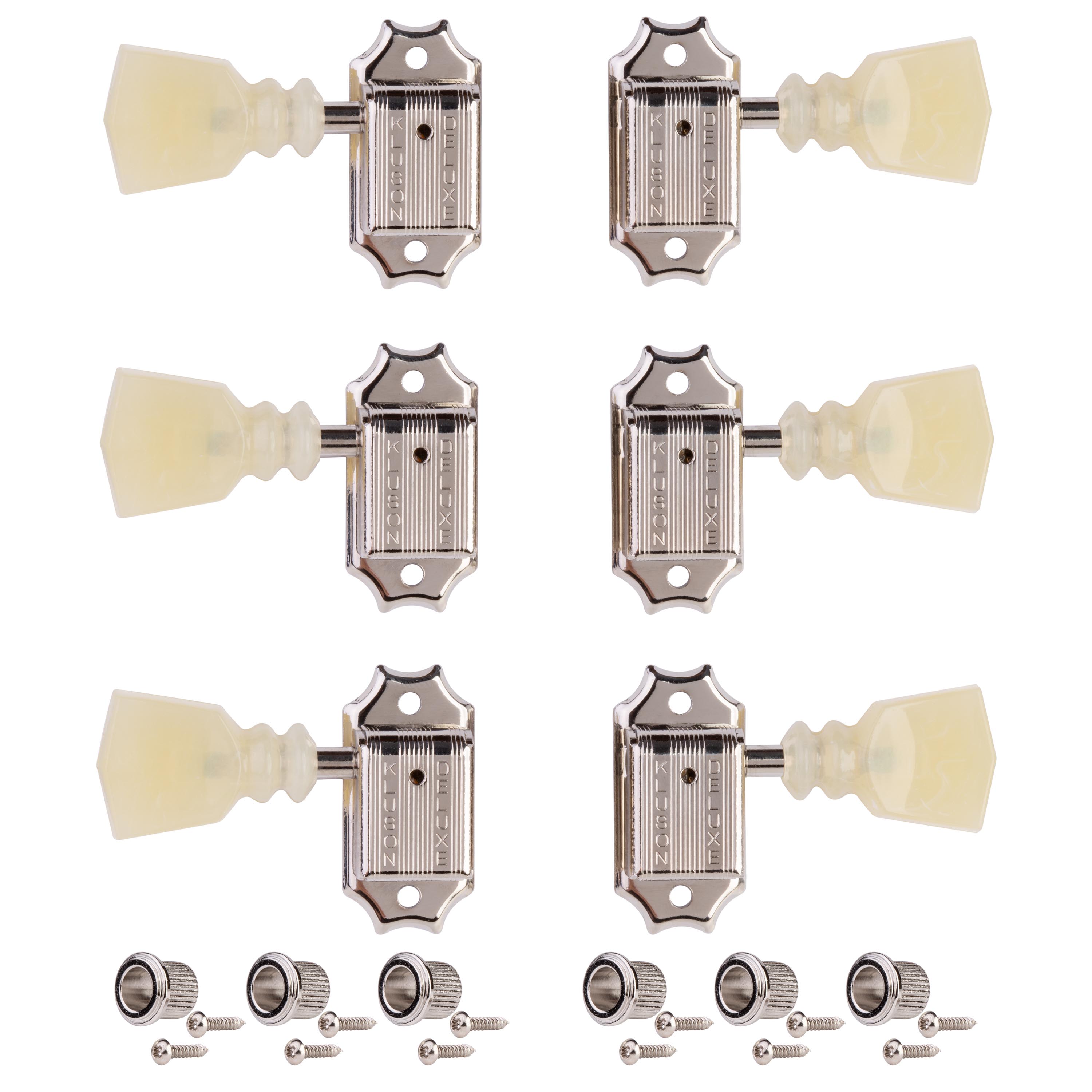 Clavijas de afinación Kluson 3+3 Serie Deluxe con bloqueo
