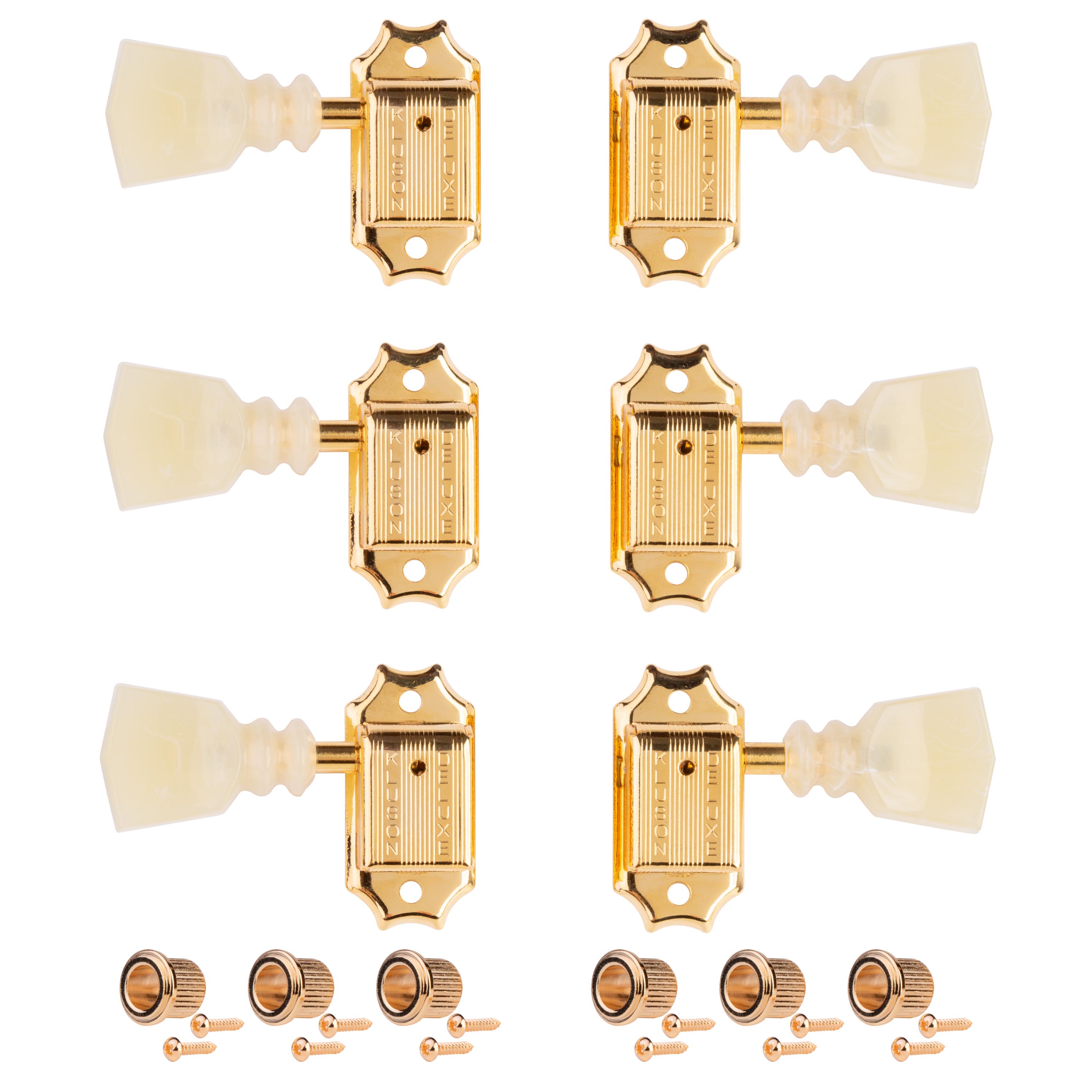 Clavijas de afinación Kluson 3+3 Serie Deluxe