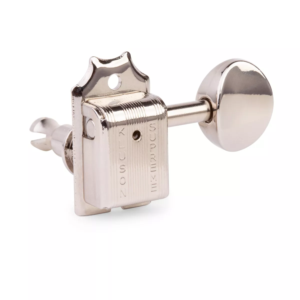 Clavijas de afinación Kluson, Serie Supreme, 6 en línea, postes escalonados Safeti-Post Clavijas de afinación Kluson, Serie Supreme, 6 en línea, postes escalonados Safeti-Post