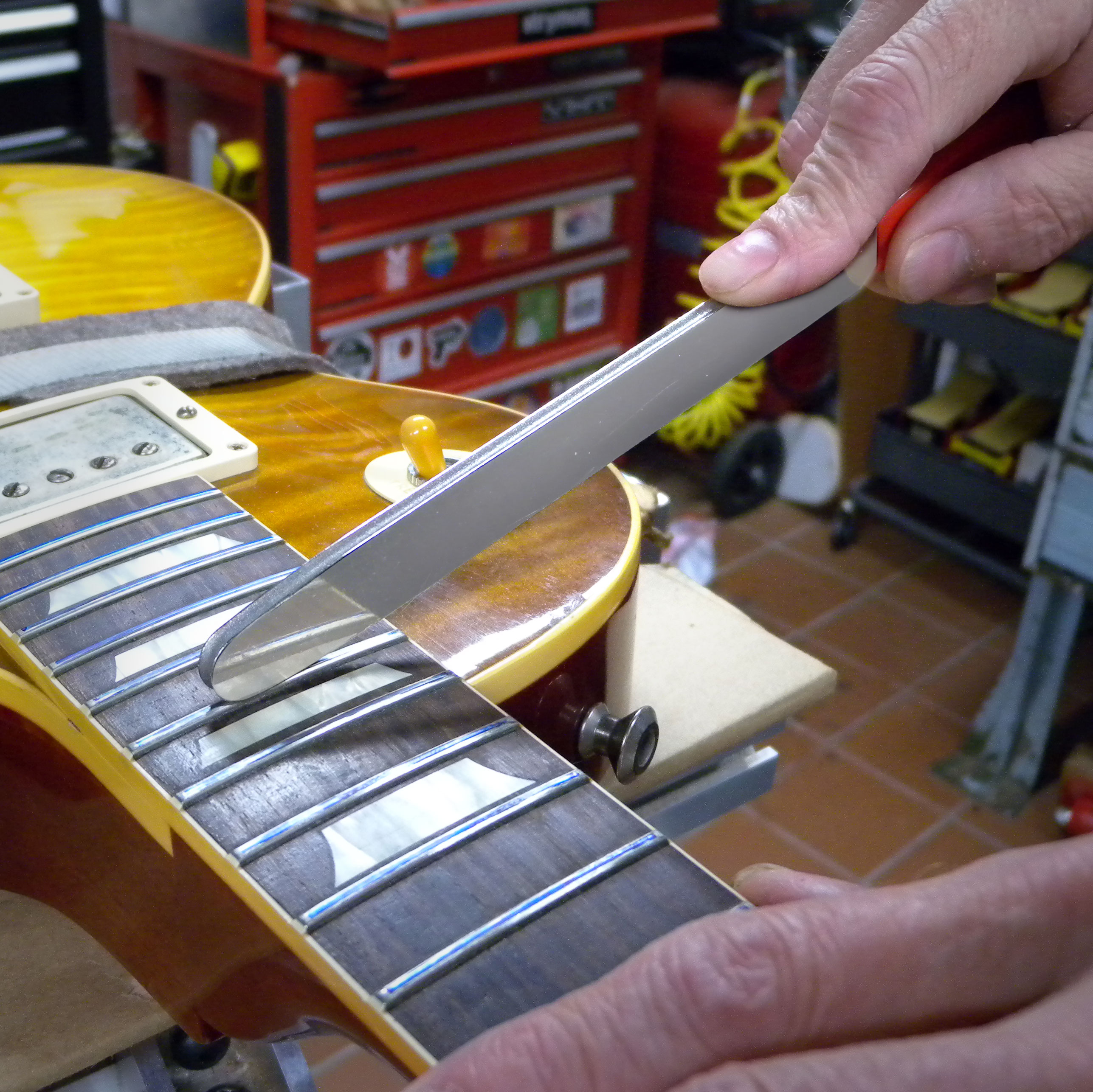 Lima Fret de diamante con nariz redonda