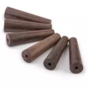 Tapones de reparación de orificios de pin de puente, palisandro, juego de 6